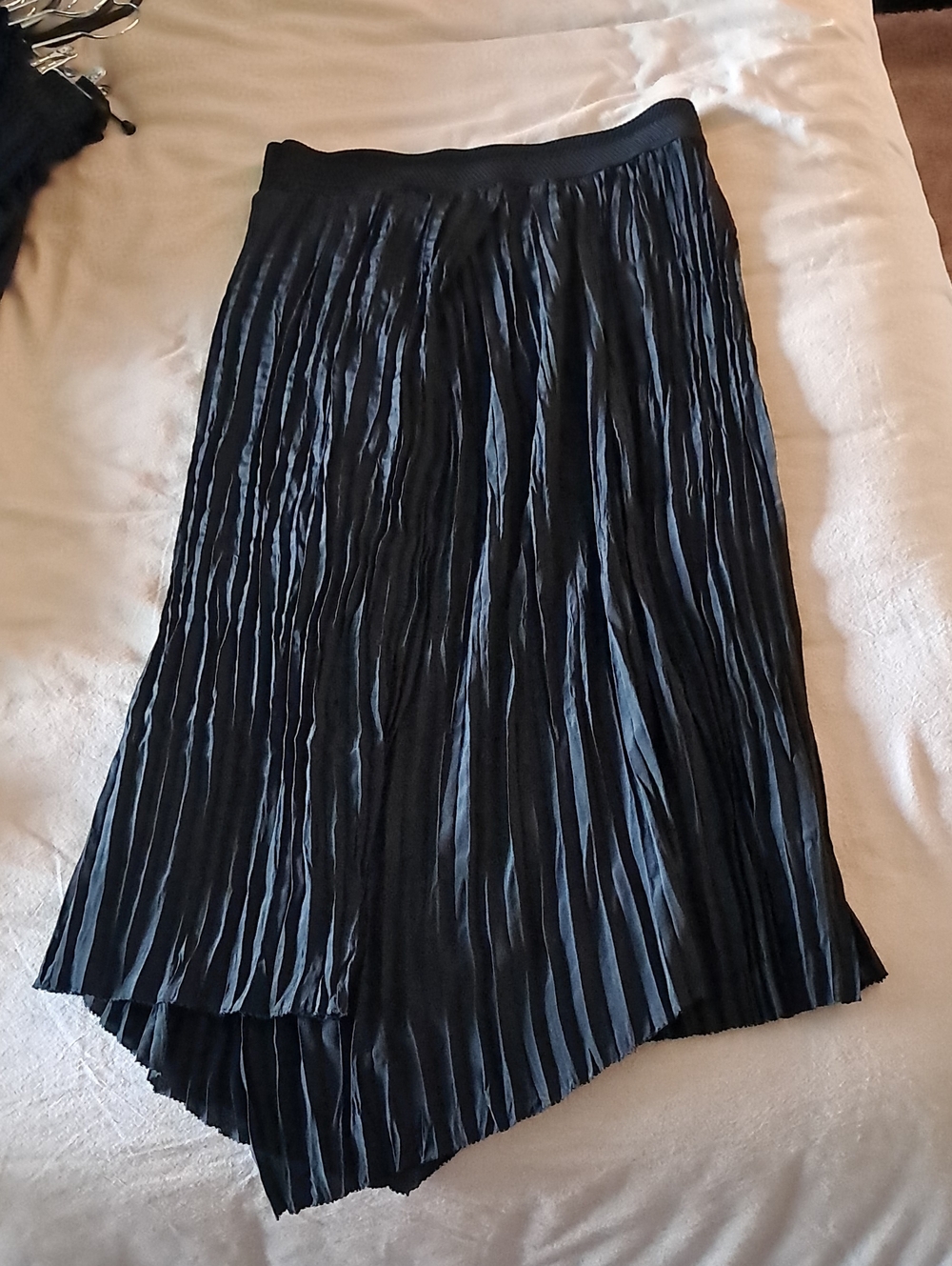 Vince Crinkle Assymetrical Skirt